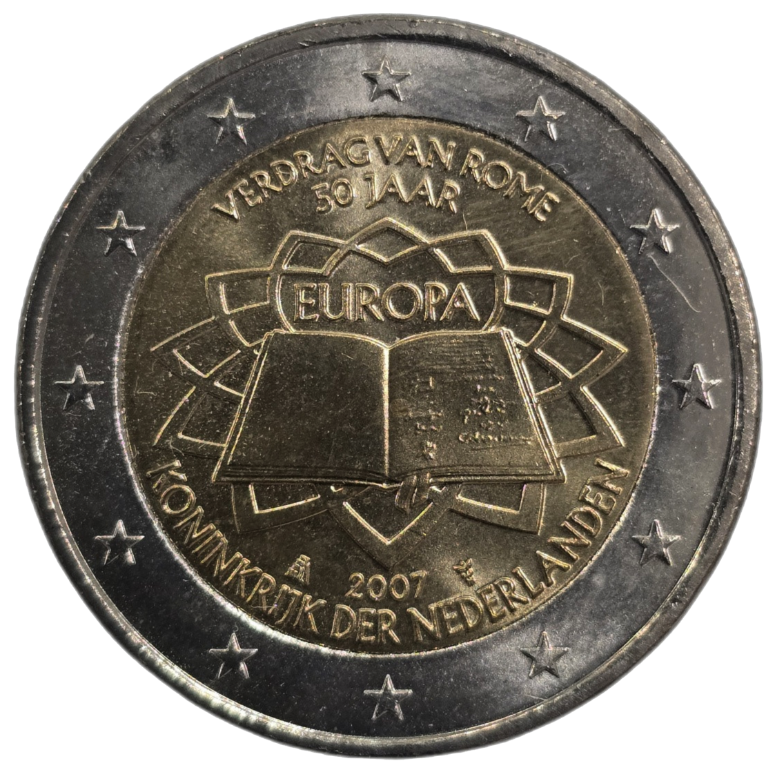 2 euros conmemorativa 50º Aniversario del Tratado de Roma